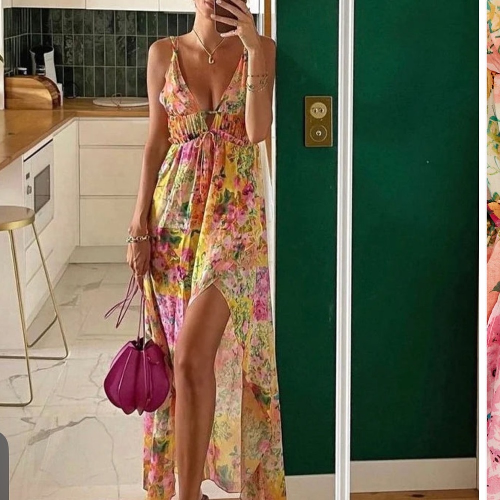 NWT For Love & Lemons Madison Maxi XXS